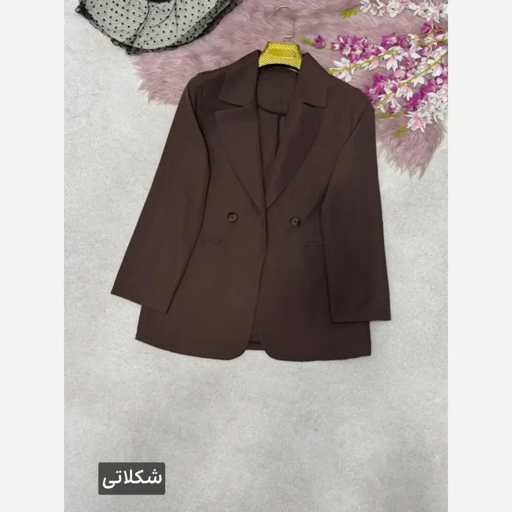کت زنانه مدل اِلیس جنس پری خنک لایی کوبی شده در رنگبندی متنوع سایز 38 تا 48