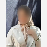 مینی اسکارف ساتن سیلک ابعاد 75 در 75 سانتیمتر