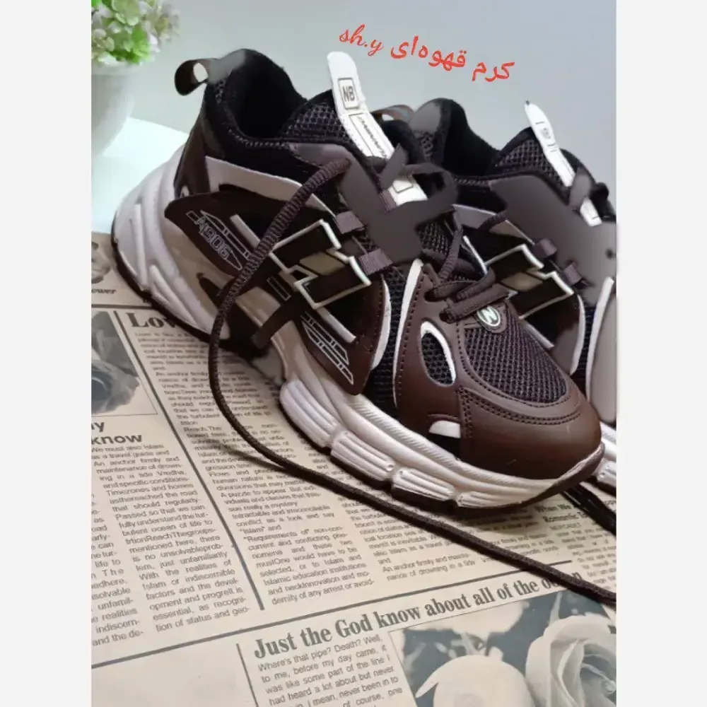 کتونی نیو بالانس 1906 بندی لژدار طبی و سبک با رویه پارچه و فوم خارجی