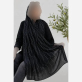 شال زنانه کریشه درختی نگیندار مجلسی قواره 180 در 60 سانتیمتر