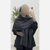 شال دورو شاینا جنس نخ سانسور لمه ابعاد 195 در 65 سانتیمتر