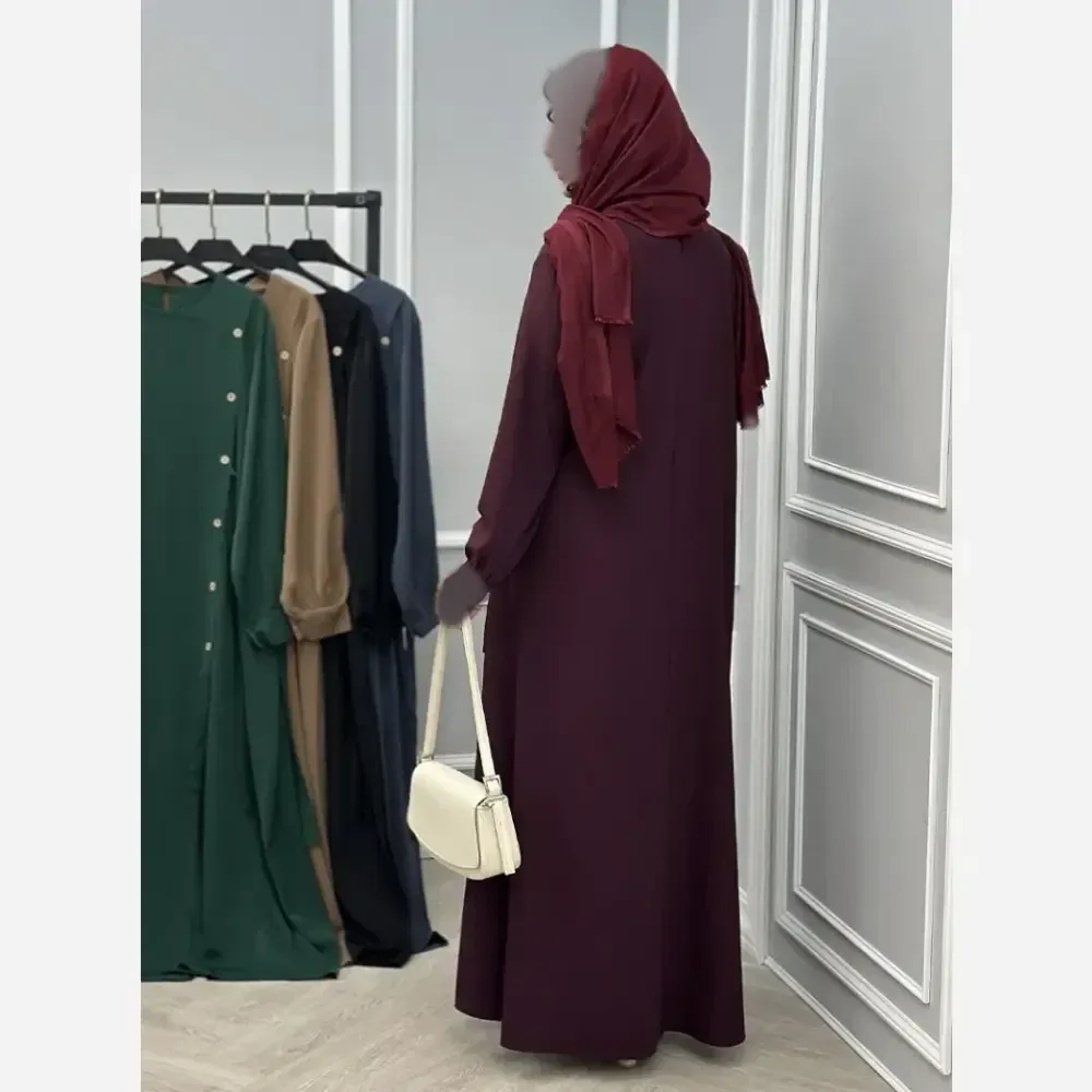 عبا زنانه طرح لاوین جنس کرپ الیزه فری سایز مناسب 38 تا 50