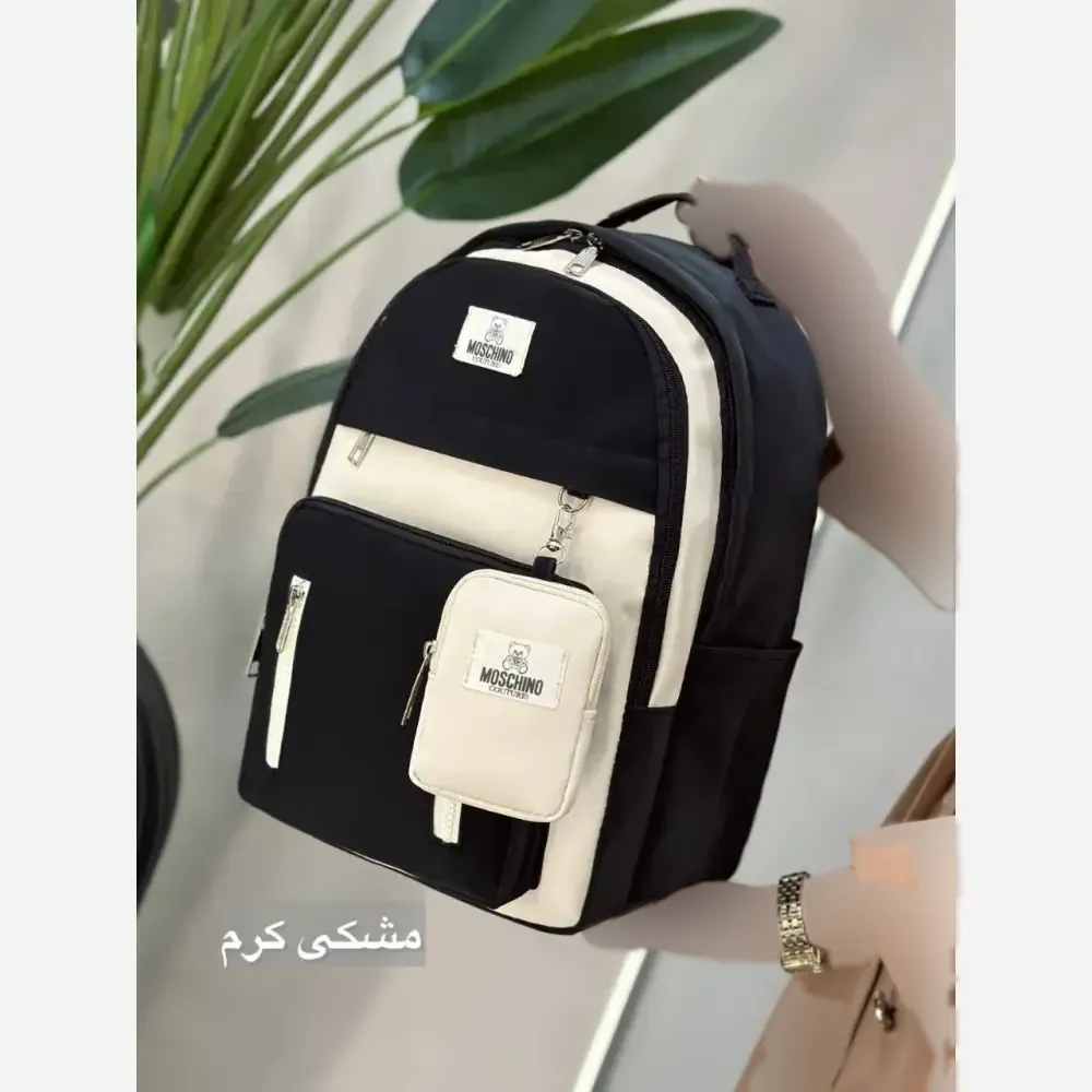 کوله پشتی اسپرت مدل همتا جنس دیبا ضد آب مشکی