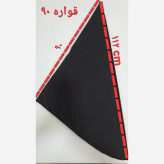 مقنعه بروجرد مشکی و سرمه ای تیره نخی قواره 90 و 100 مناسب اداری و مدرسه