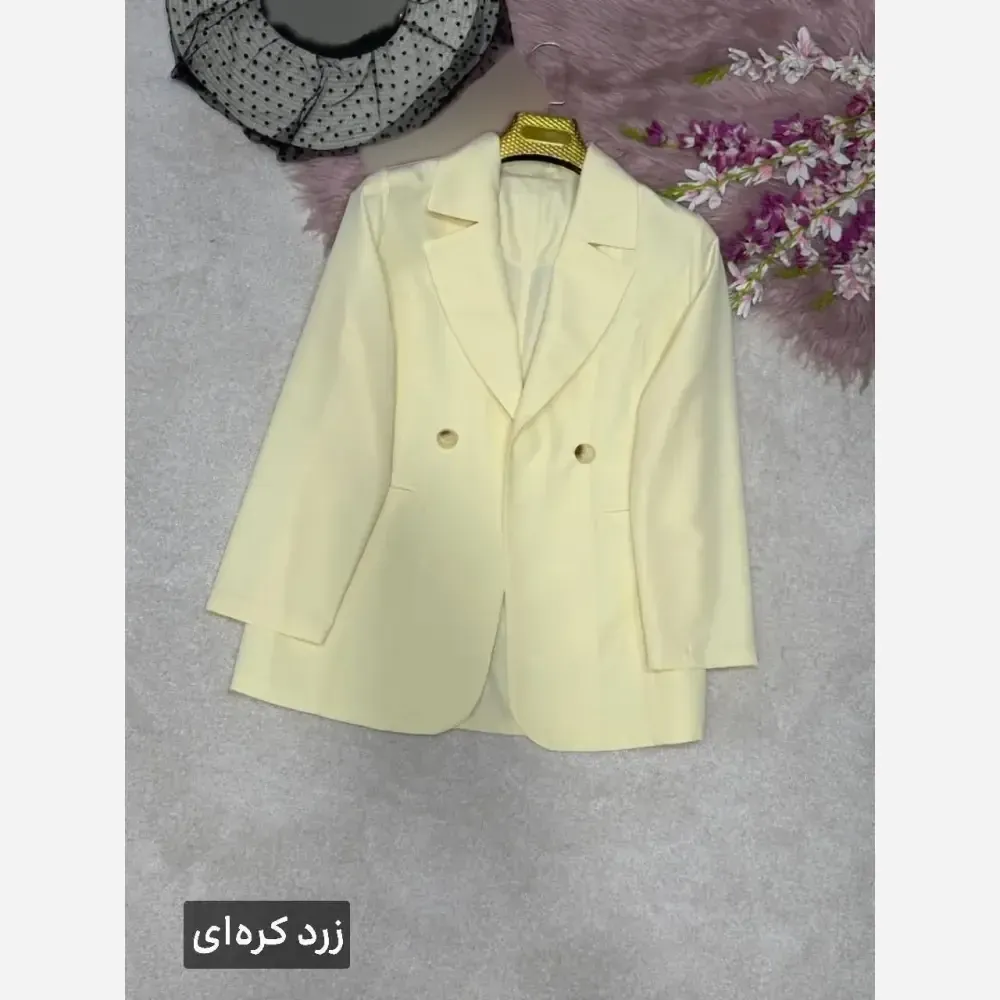 کت پاستیلی زنانه مدل الیس جنس پری خنک لایی کوبی شده