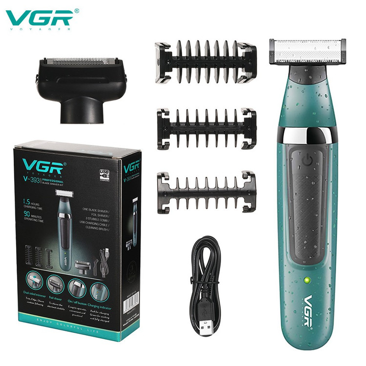 بادی گروم و ماشین اصلاح صورت و بدن VGR مدل V-393 اصل + 12 ماه گارانتی