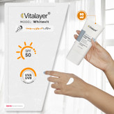 فلوئید ضدآفتاب بیرنگ ویتالیر SPF50 مدل Whitevit مناسب انواع پوست، حجم 50 میلیلیتر