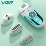 اپیلاتور 4 کاره شیور صورت و بدن ( پک 5 عددی ) وی جی آر V-700 شارژی موکن اپیلیدی ماشین اصلاح 700 (خرید شیور گناوه مارکت )
