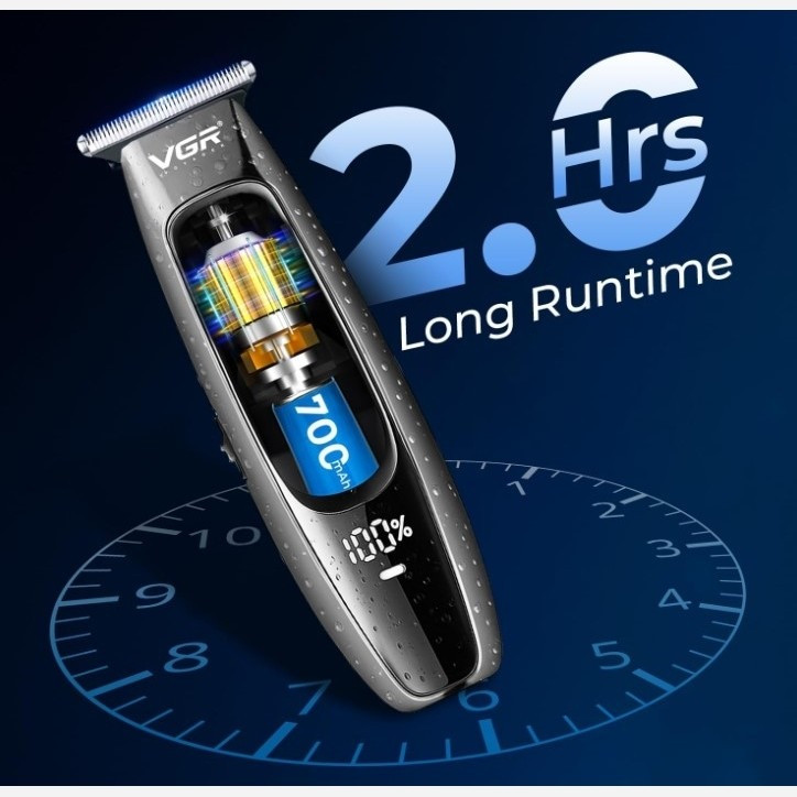 ماشین اصلاح موی سر و صورت ضد آب و برش مستقیم و ریش تراش وی جی آر خط زن شارژی V-255 ورژن جدید 255 ( گناوه مارکت )