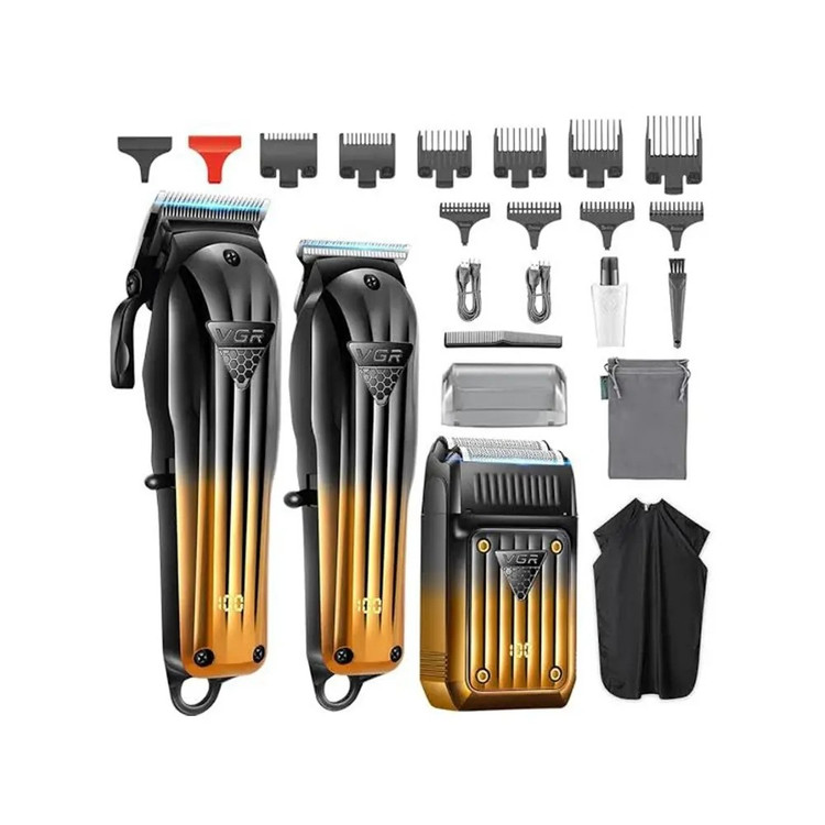 ست ماشین اصلاح وی جی آر V-644 ( شیور و خط زن و حجم زن ) ریش تراش موی سر و صورت ورژن جدید 644 ( گناوه مارکت )