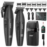 ماشین اصلاح سه کاره حجم زن و خط زن و شیور شارژی سر صورت بدن ریش تراش وی جی آر صفر زن V-640 s3 ورژن جدید ( گناوه مارکت )