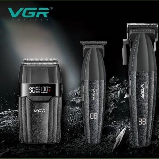 ماشین اصلاح سه کاره حجم زن و خط زن و شیور شارژی سر صورت بدن ریش تراش وی جی آر صفر زن V-640 s3 ورژن جدید ( گناوه مارکت )