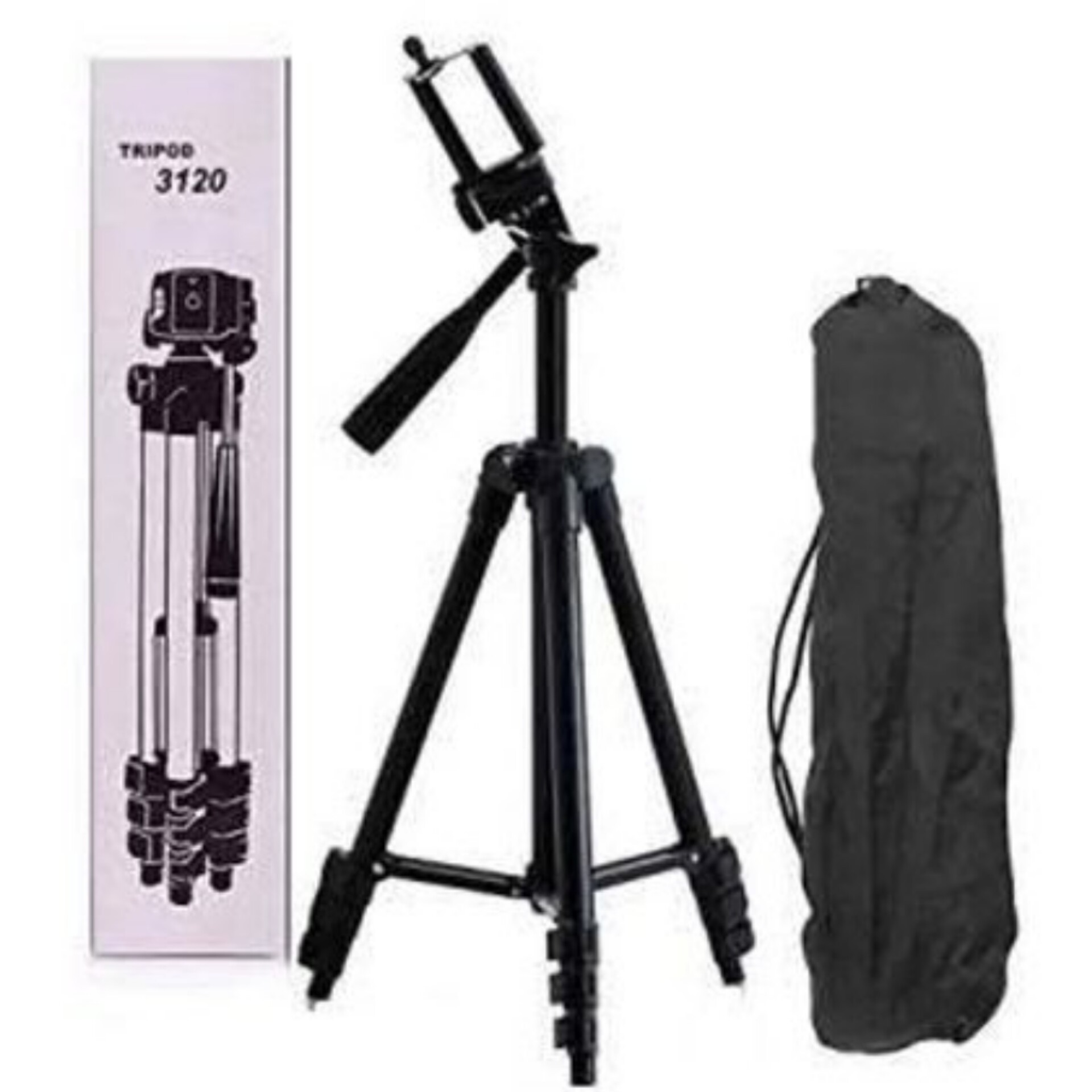 پایه گوشی و دوربین 3120 و 3110 تریپاد tripod(سه پایه نگهدارنده گوشی موبایل فیلم برداری عکاسی همسفر منوپاد طرح و مدل)