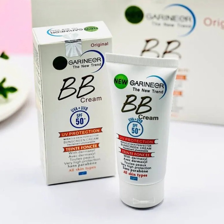 bb کرم گارنیر حاوی ضدآفتاب ضدلک ساخت فرانسه کرمپودر گارنیر