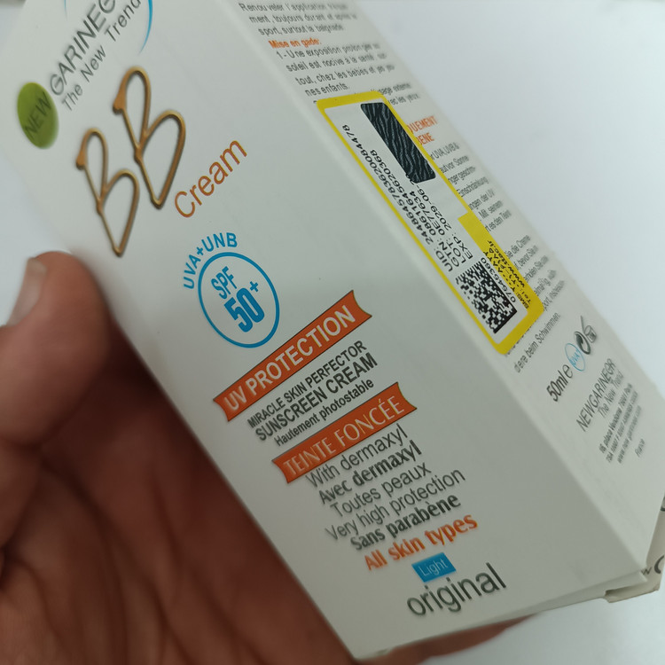 کرم ضدآفتاب گارنیر بی بی اصلی GARINEeR bb گارنیر spf50 ضدآفتاب