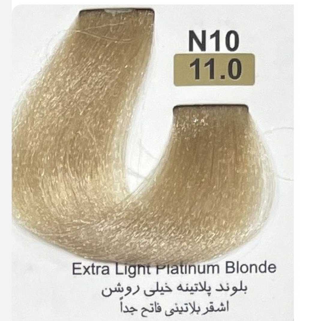 رنگ مو n10 گیاهی بهمراه اکسیدان تاکوری رنگموی پلاتینه بهترین رنگمو