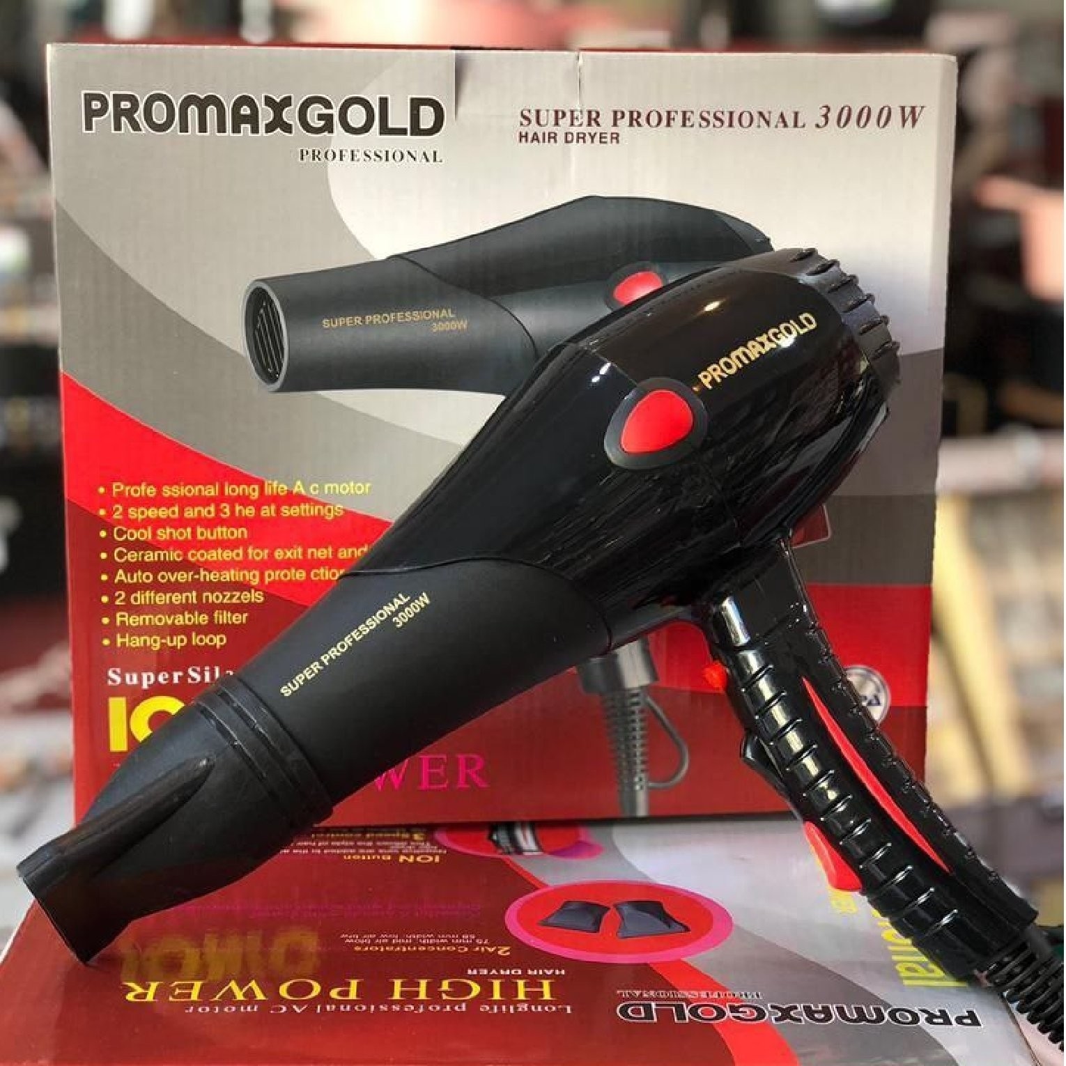 سشوار حرفه ای پرومکس 5728 موتور سنگین