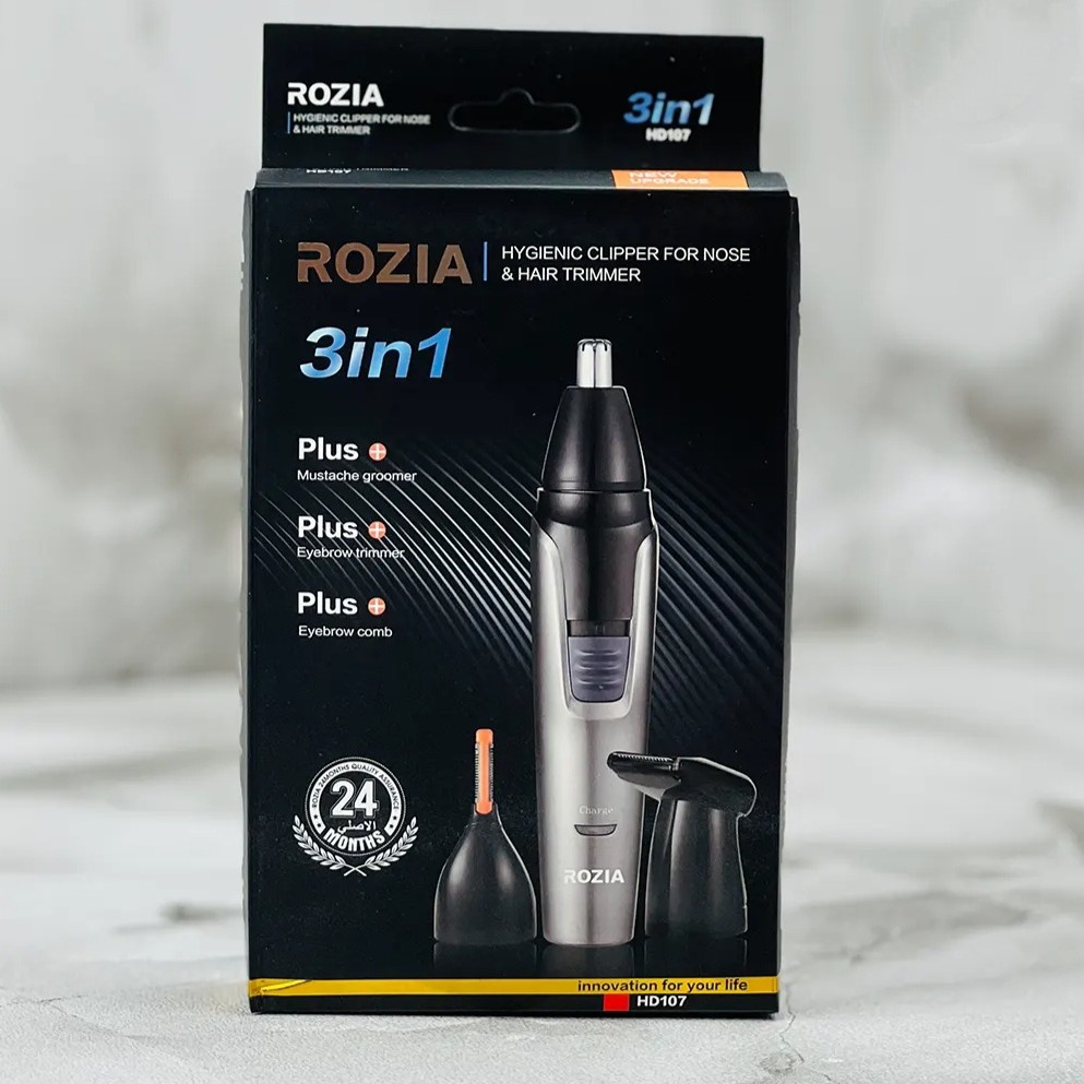 موزن گوش بینی و ابرو سه کاره روزیا مدل Rozia HD107 Ear Nose and Eyebrow Trimmer