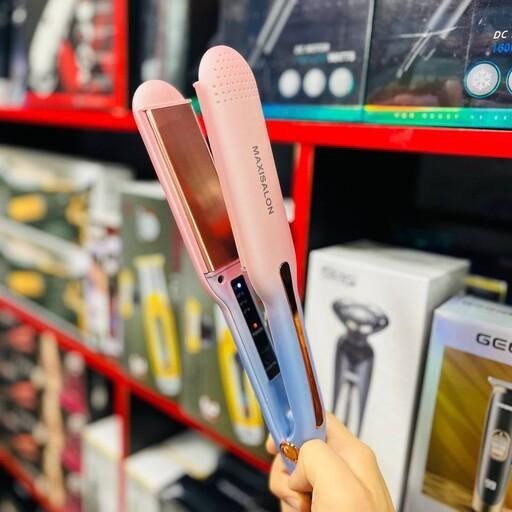 اتومو کراتینه MAXISALON مدل MX-9928 بیشینه دما 750 فارنهایت بهرمند از فناوری تولید یون صفحه سرامیک تیتانیوم متوسط منبع ت