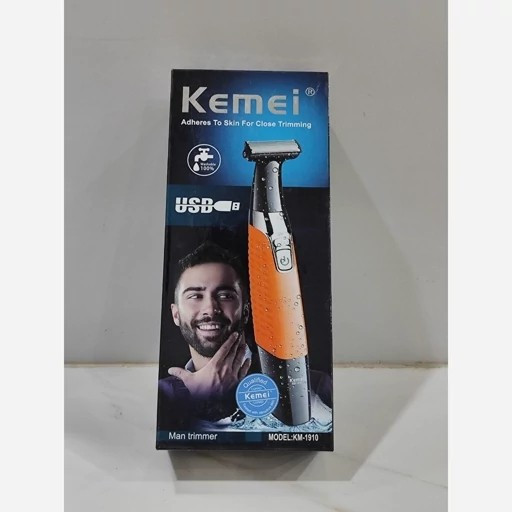 ژیلت برقی بادی گروم کیمی اصلی تک کاره مناسب برای صورت و بدن صفر زنی در حد ژیلت کاملا شد آب دارای گواهی همراه 4 شانه و س