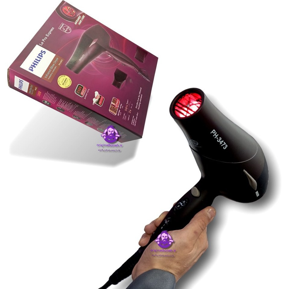 سشوار فلیپس متور حرفه ای المنت کرستالی PHILIPS PROFESSIONAL3473