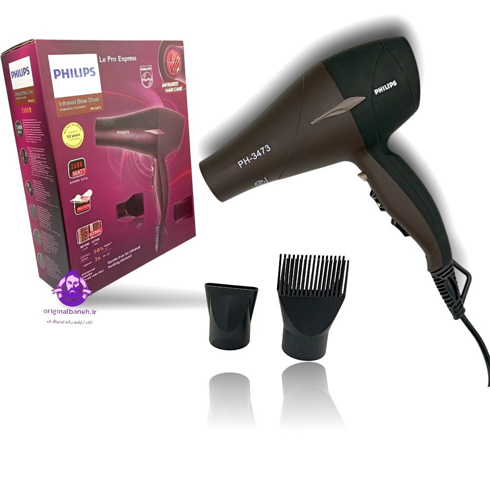 سشوار فلیپس متور حرفه ای المنت کرستالی PHILIPS PROFESSIONAL3473