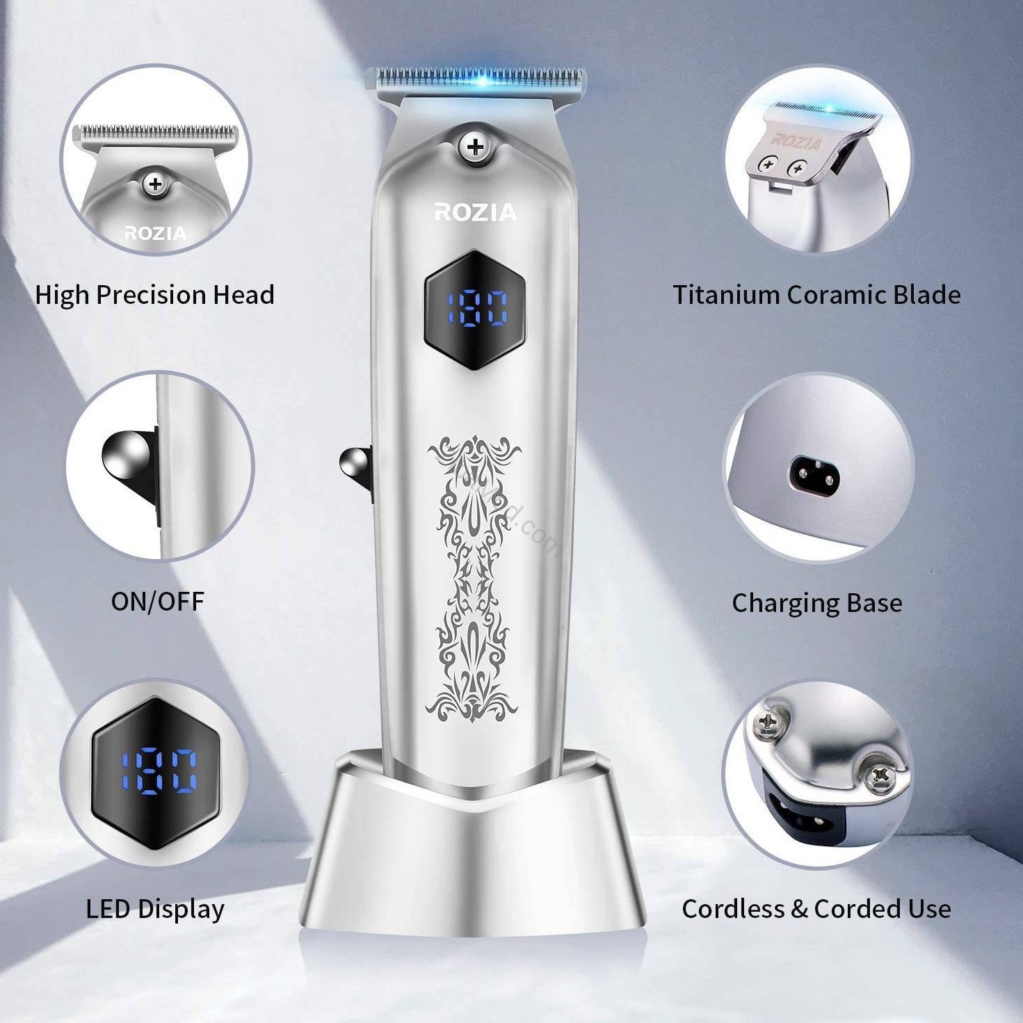 ماشین اصلاح خط زن حرفه ای روزیا مدل HQ-282