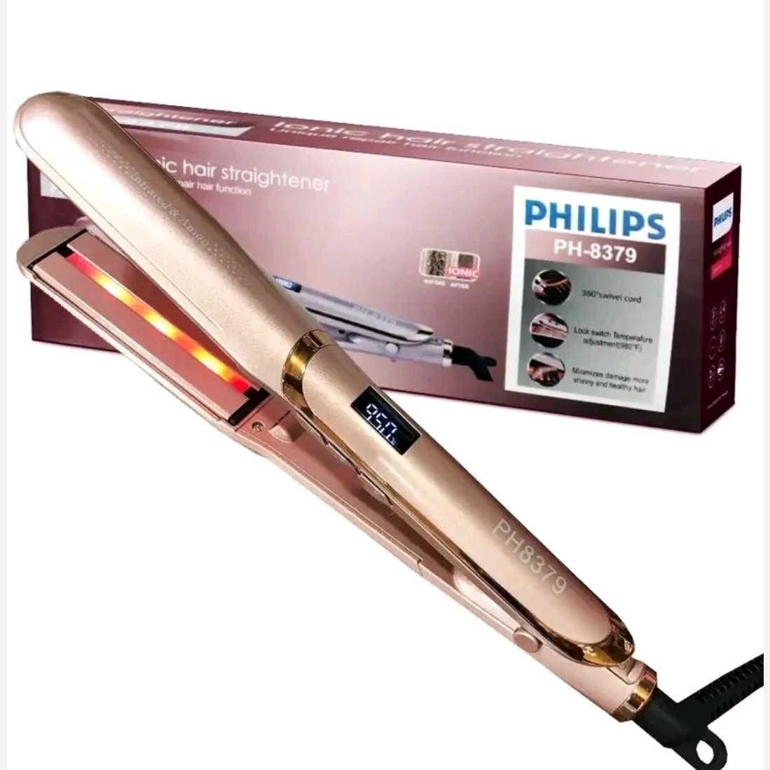 اتو مو حرفه ای فیلیپس مدل Philips PH-8379 اورجینال ساخت هلند