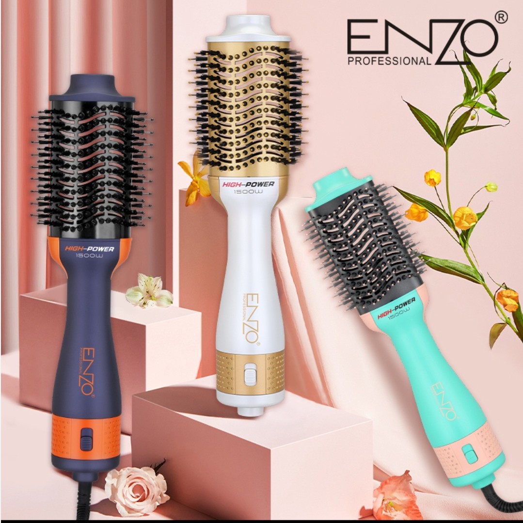برس سشوارحرفه ای ENZO مدل 2025 در سه رنگ مختلف