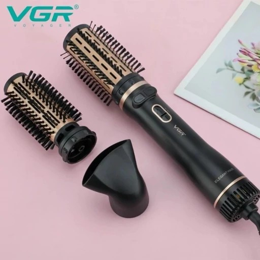 سشوار چرخشی برس حرارتی 3 در 1 وی جی آر VGR مدل V-496 ا VGR Proffessional HOT AIR BRUSH V-496جدید