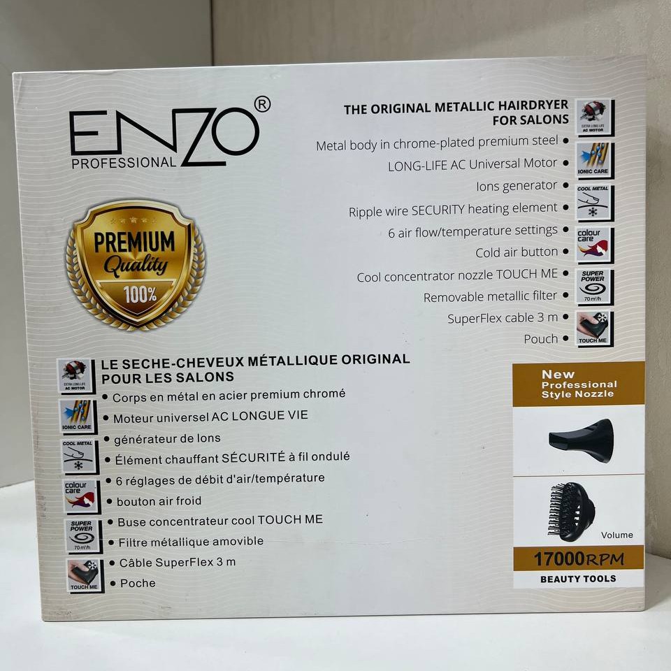 سشوار انزو پروفیشینال مدل EN-2999 طلایی