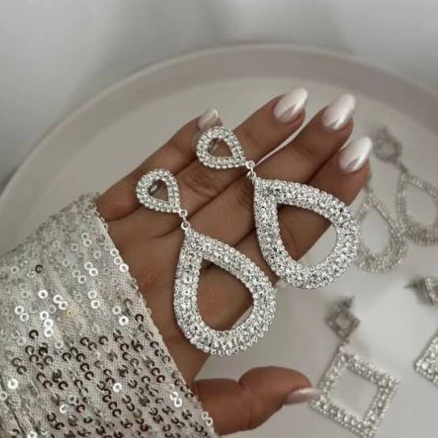 گوشواره فول نگین مجلسی