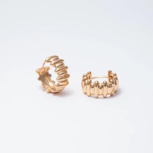 گوشواره حلقه ای طرحدار نامنظم ژوپینگ