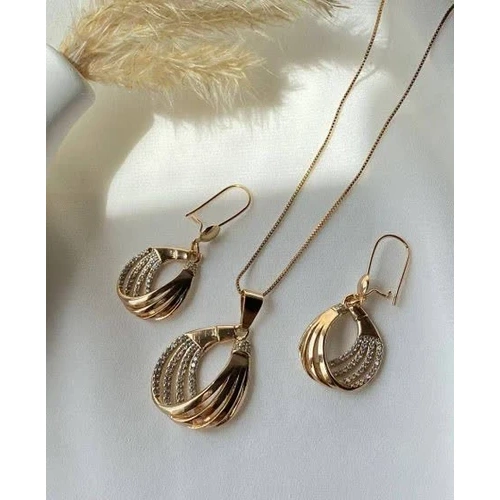 نیم ست اشکی جواهری ژوپینگ طرح طلا