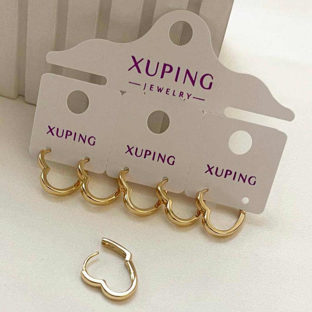 گوشواره حلقه ای طرح قلب ژوپینگ گالری هیما