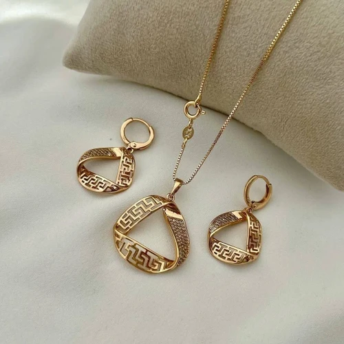 نیم ست ورساچه طرح طلا ژوپینگ
