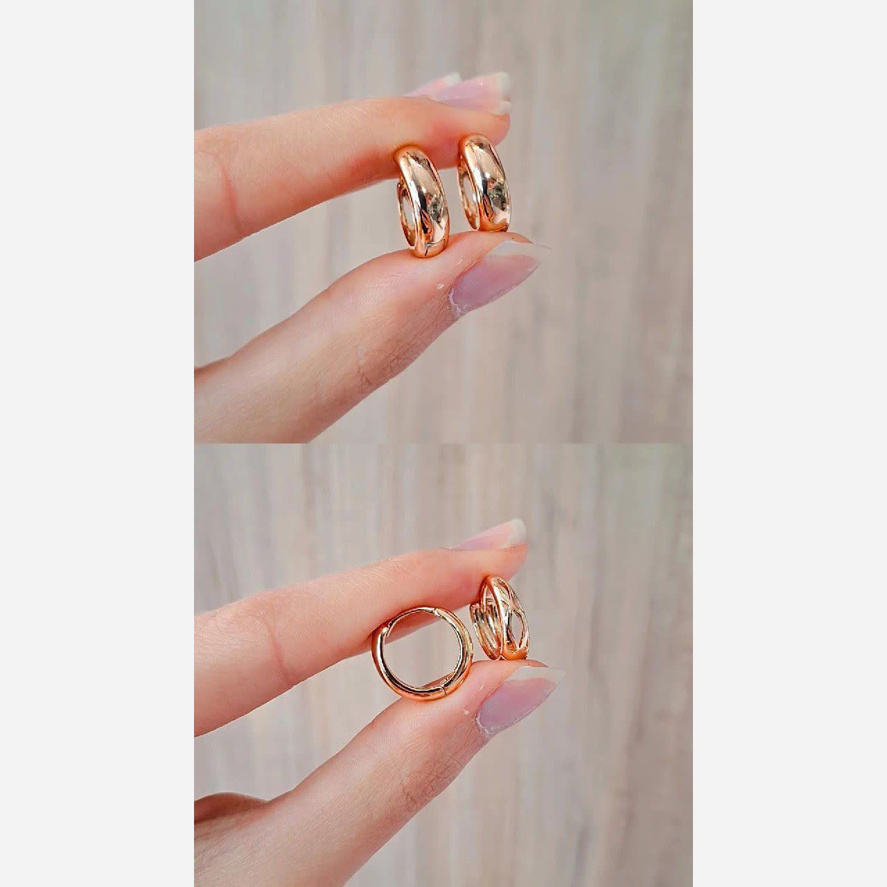 گوشواره ژوپینگ جدید رزگلد گالری هیما