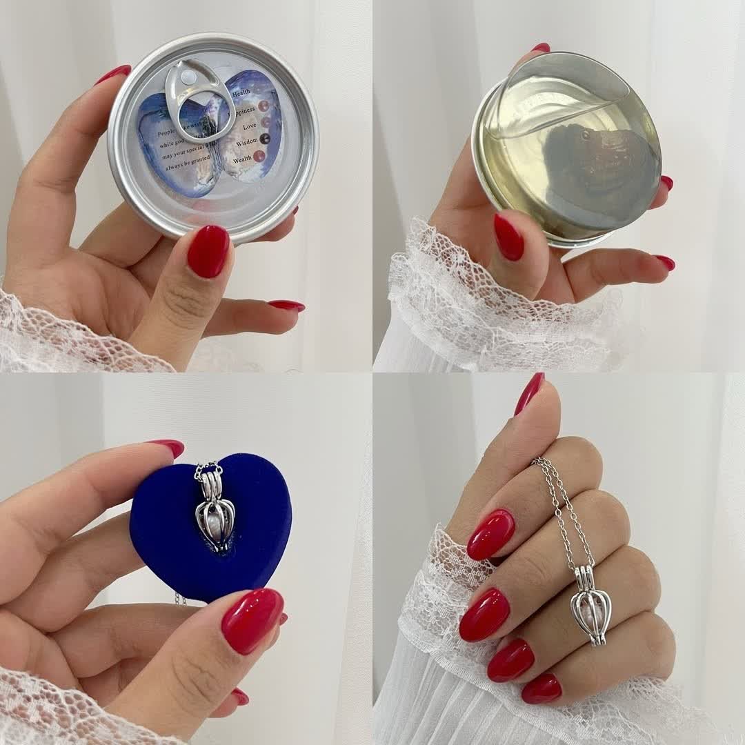گردنبند کنسرو مروارید عشق گالری زیمبا