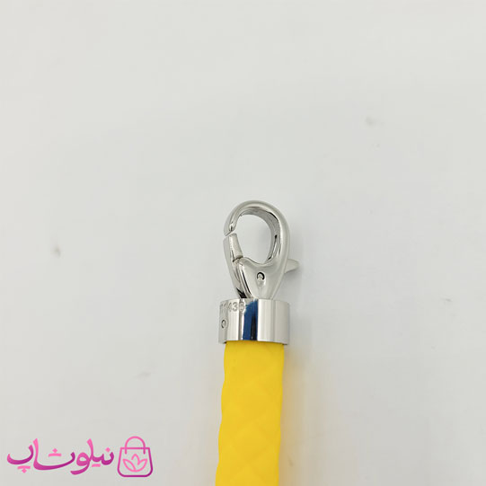 دستبند امگا رابر زرد مردانه زنانه با قفل نقره ای کیفیت مستر کد 1100