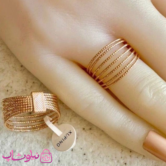 انگشتر زنانه ژوپینگ 7 ردیفه کد 3491