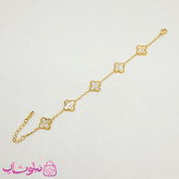 دستبند دخترانه مدل ونکلیف سفید کد 159