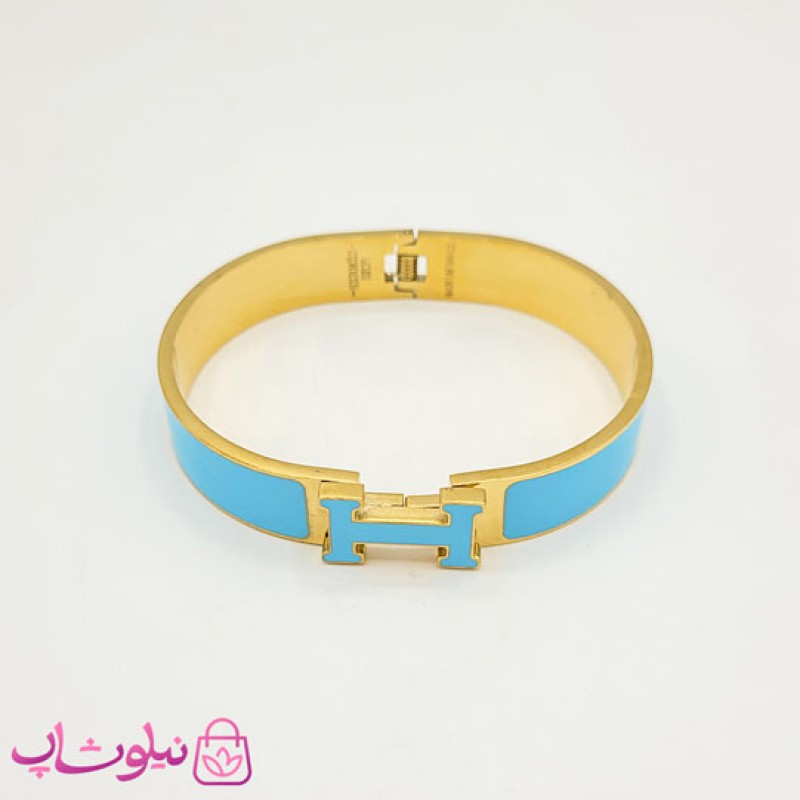 دستبند زنانه هرمس رنگ آبی کد 348