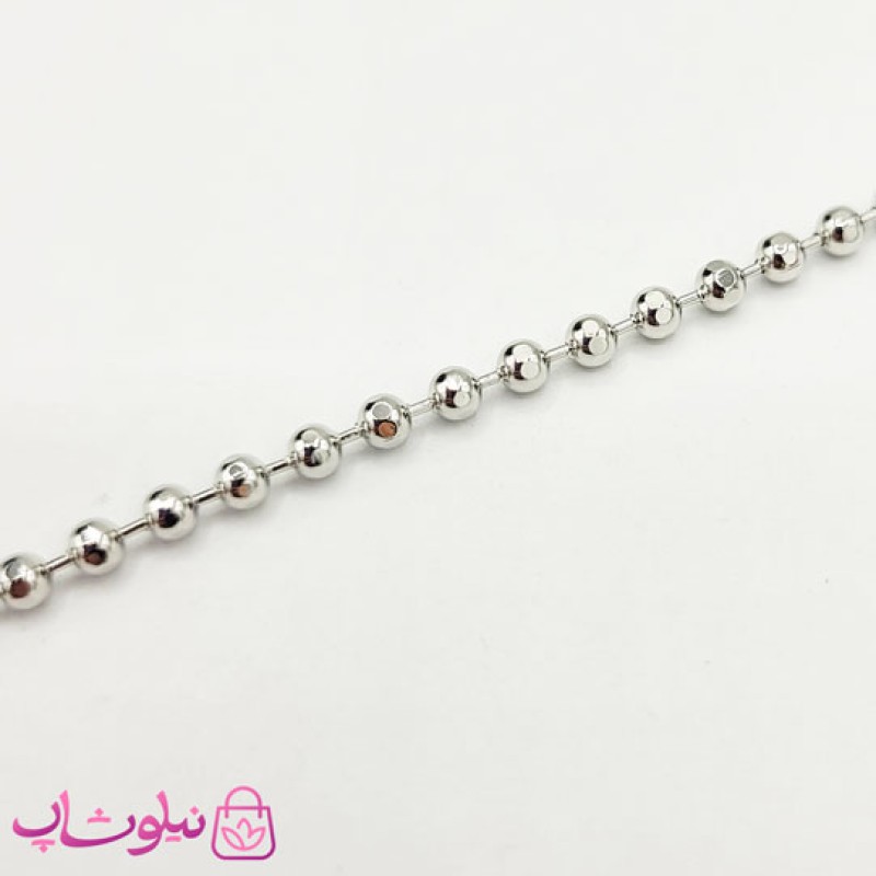 پابند دخترانه YSX مدل توپی نقره ای کد 1196