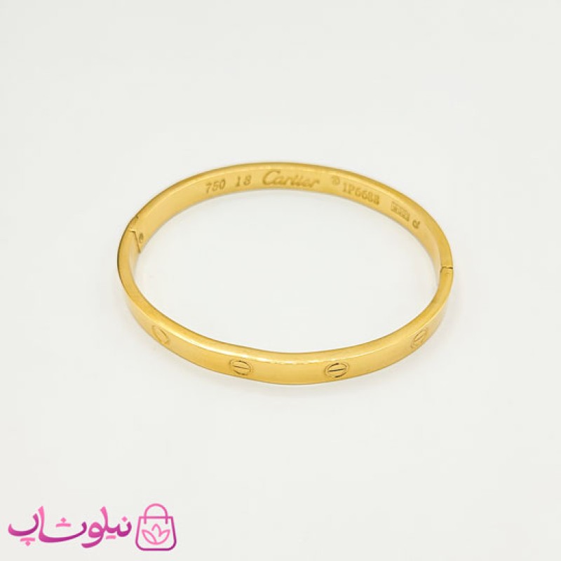 دستبند زنانه مدل کارتیه لاو طلایی کد 999