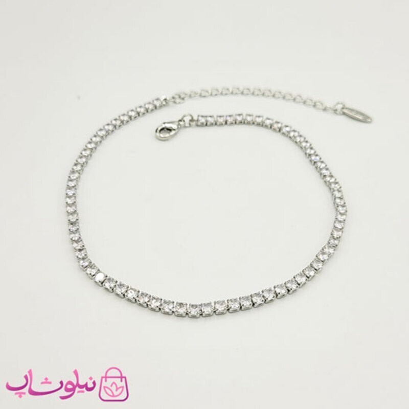 پابند زنانه ysx مدل تنیسی نقره ای کد 891