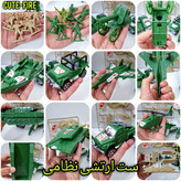 ست اسباب بازی ماشین و هلیکوپتر و سرباز ارتشی نظامی و آتش نشانی 10 قطعه و 20 قطعه ساخت ایران آتاتویز