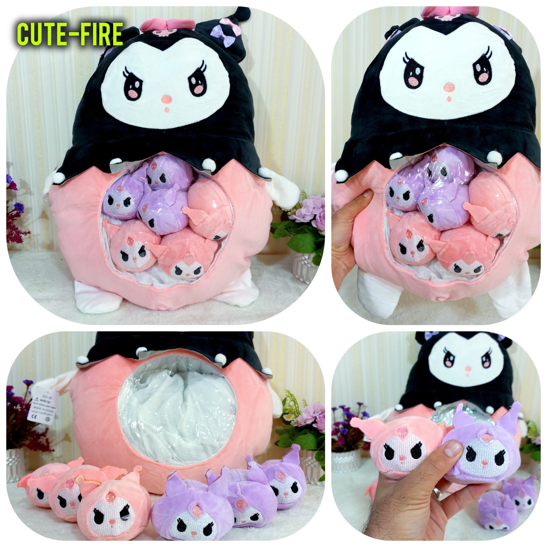 عروسک باردار پارچه و دوخت خارجی وارداتی استیچ لبوبو توت فرنگی کوسن بالشتی حامله بچه دار سیسمونی
