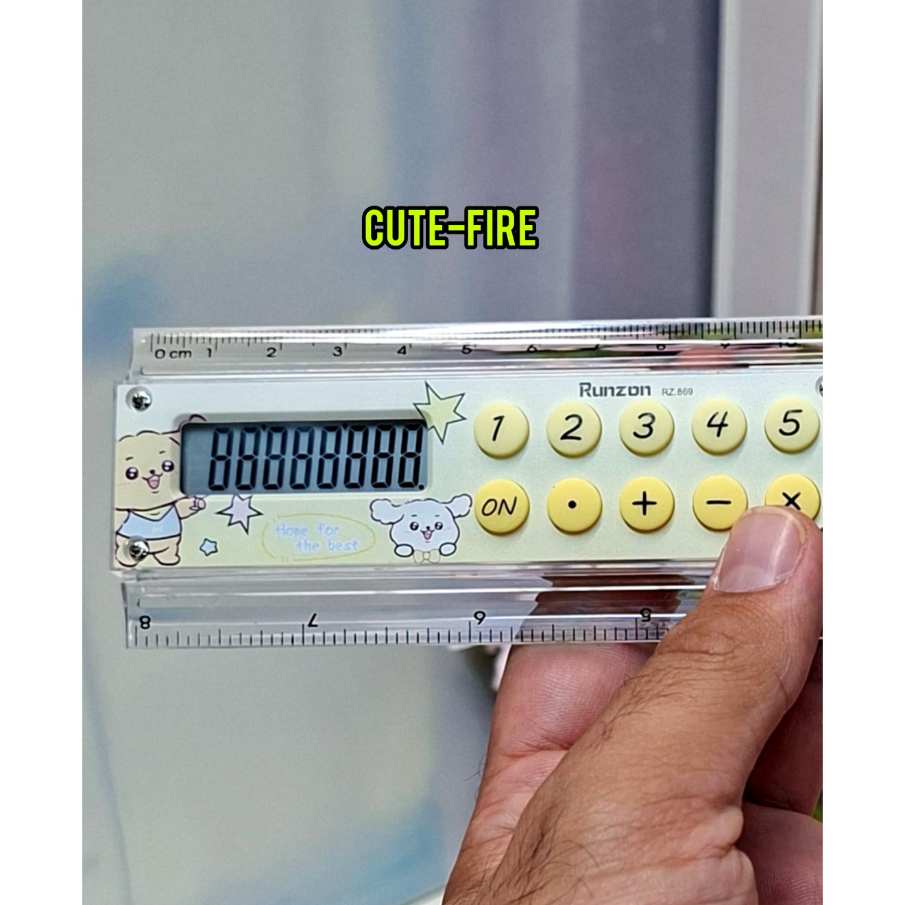 خط کش ماشین حساب و ساعت دار برند با کیفیت Runzon