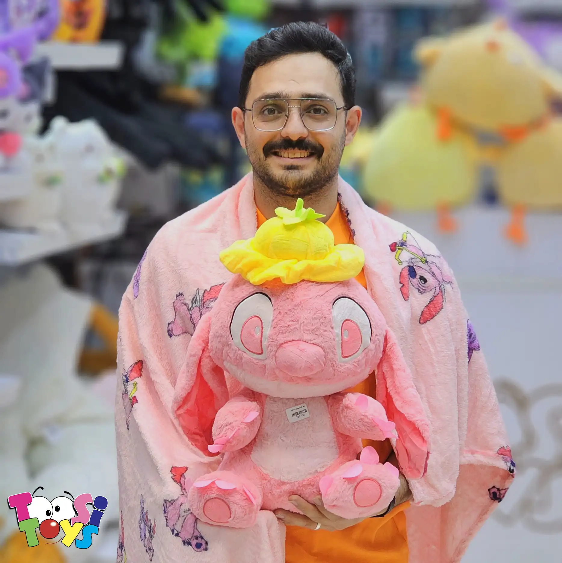 عروسک پتو بالشتی استیج کلاه دار
