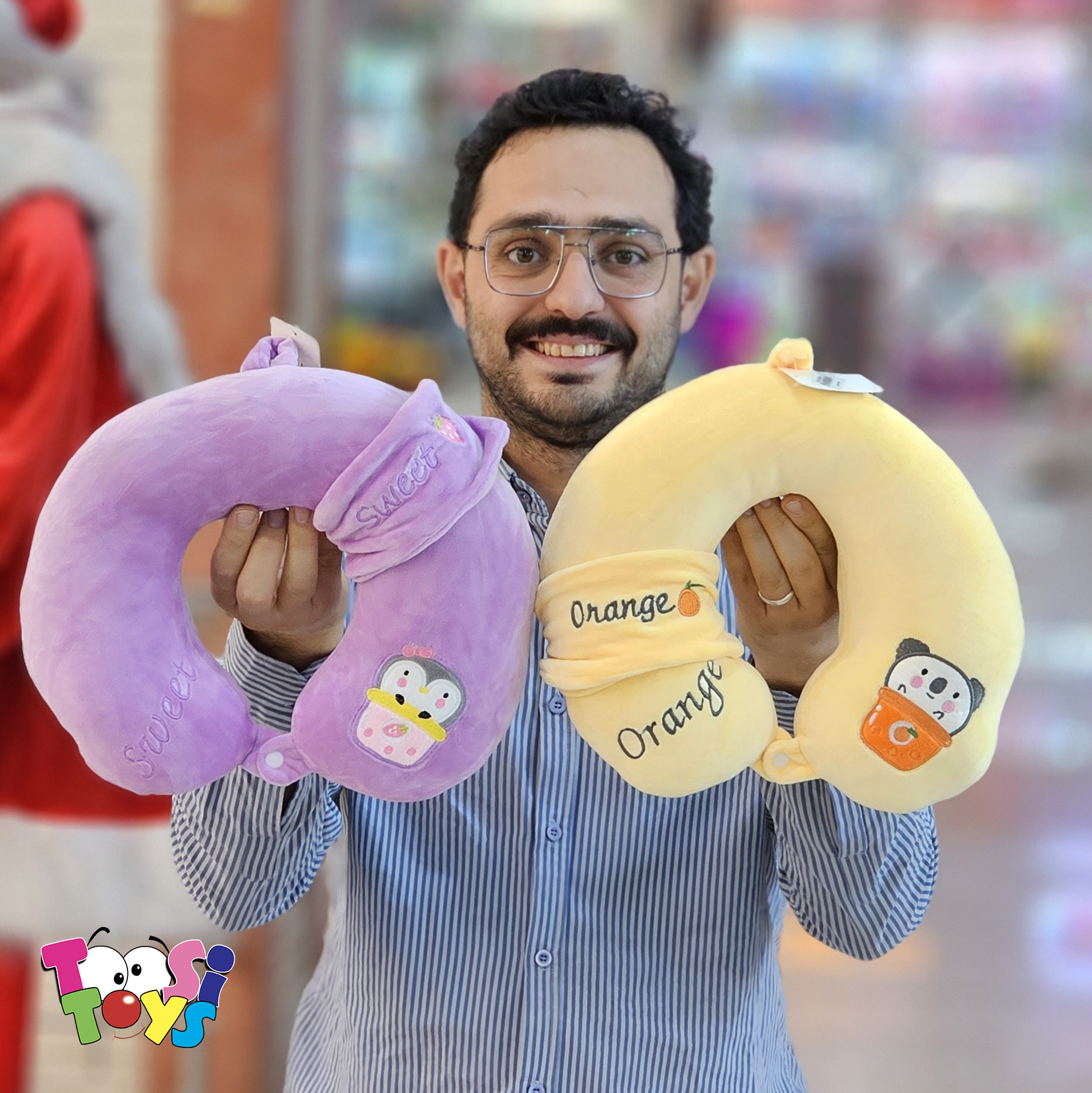 عروسک گردنی با چشم بند